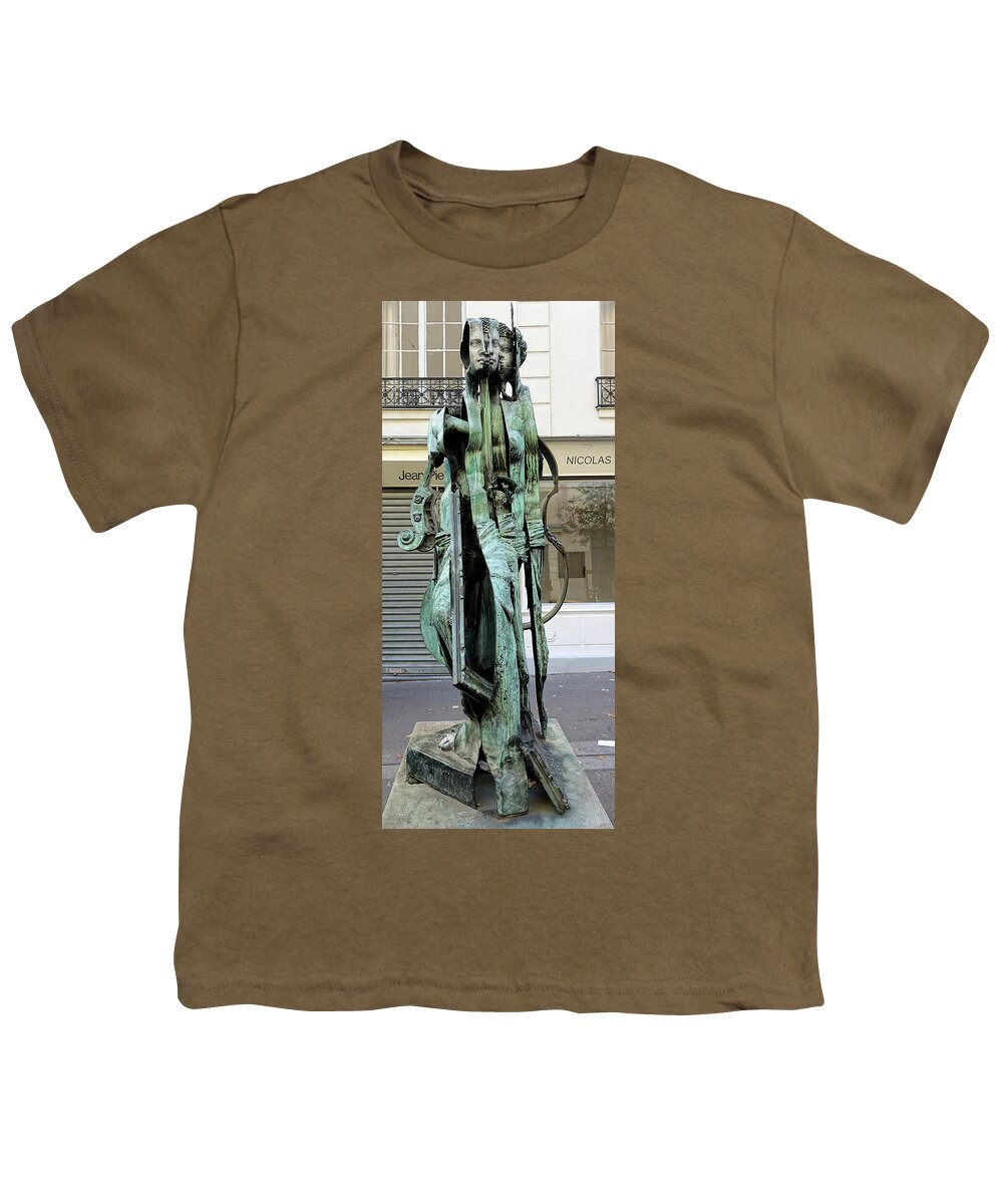 Paris Youth T-Shirt featuring the photograph Street Art In Paris, France #11 by Rick Rosenshein