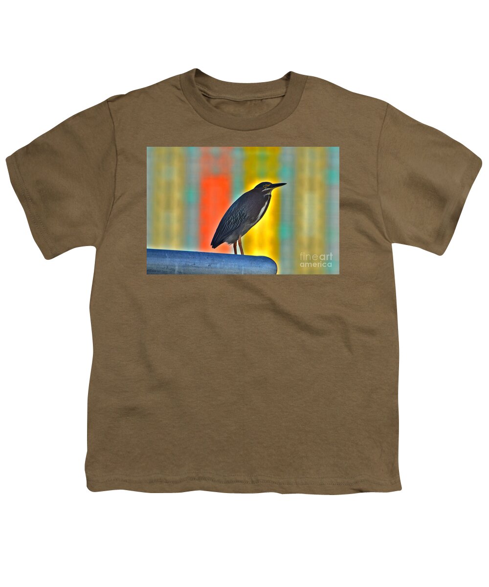 Green Heron Youth T-Shirt featuring the photograph 27- Green Heron by Joseph Keane