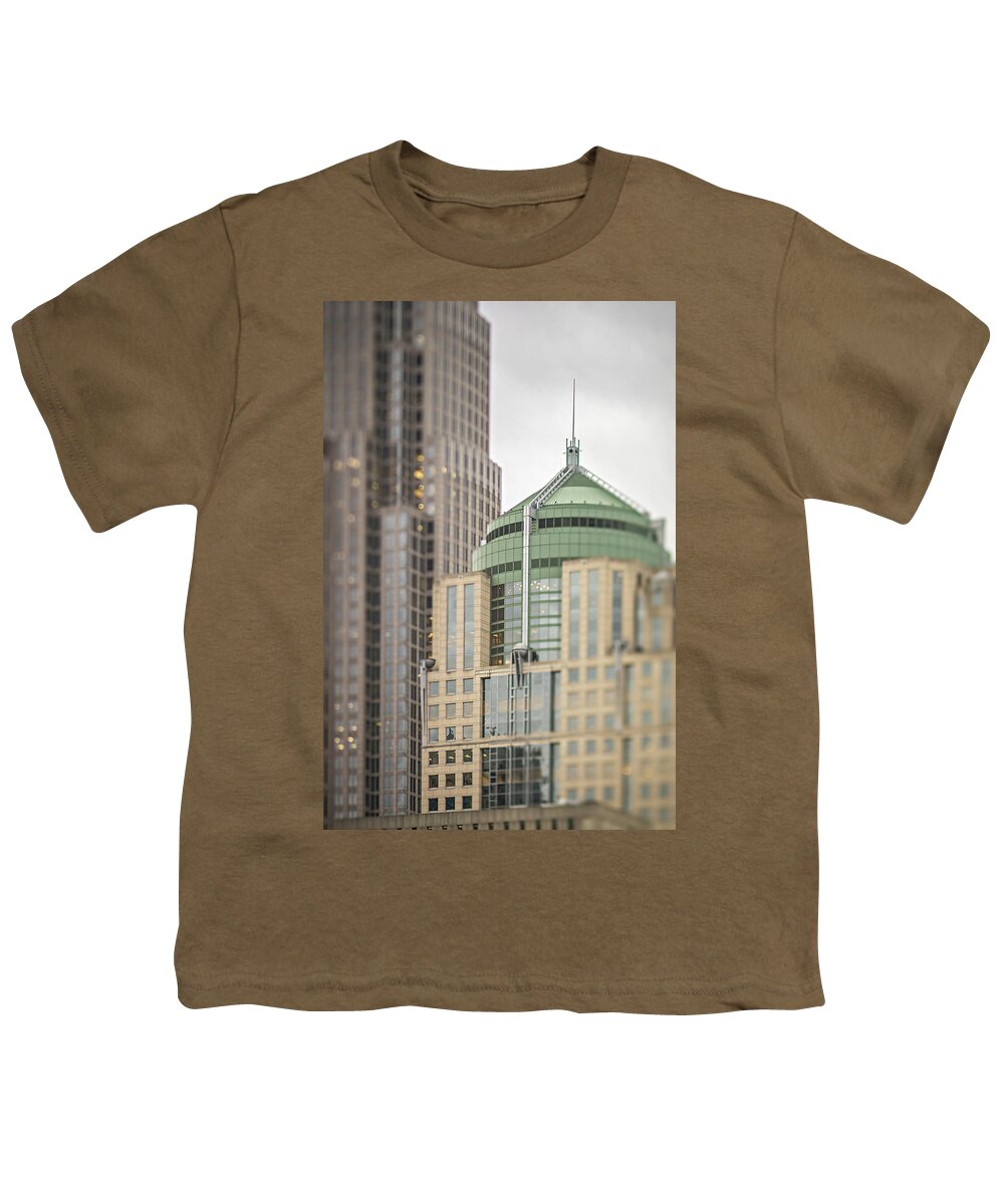 Weather Youth T-Shirt featuring the photograph Charlotte North Carolina City Skyline And Surroundings #3 by Alex Grichenko