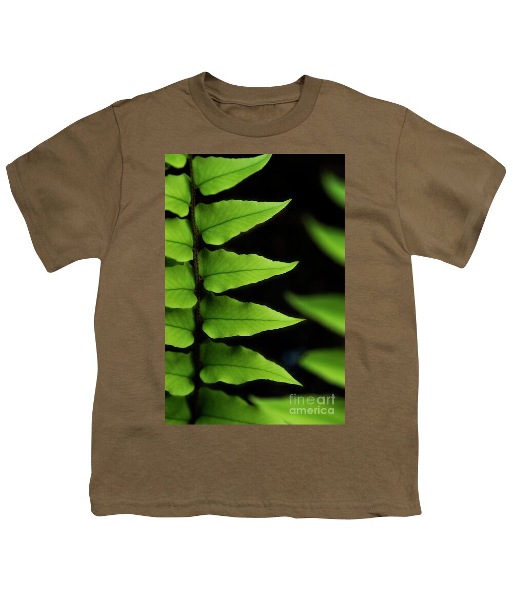 Bellevue Youth T-Shirt featuring the photograph Fern Close-Up #3 by Jim Corwin