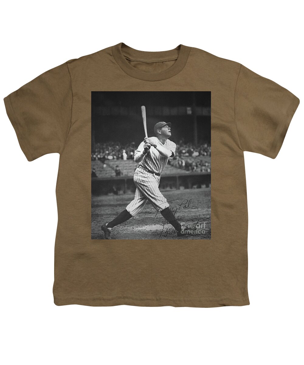 #faatoppicks Youth T-Shirt featuring the photograph Babe Ruth by American School