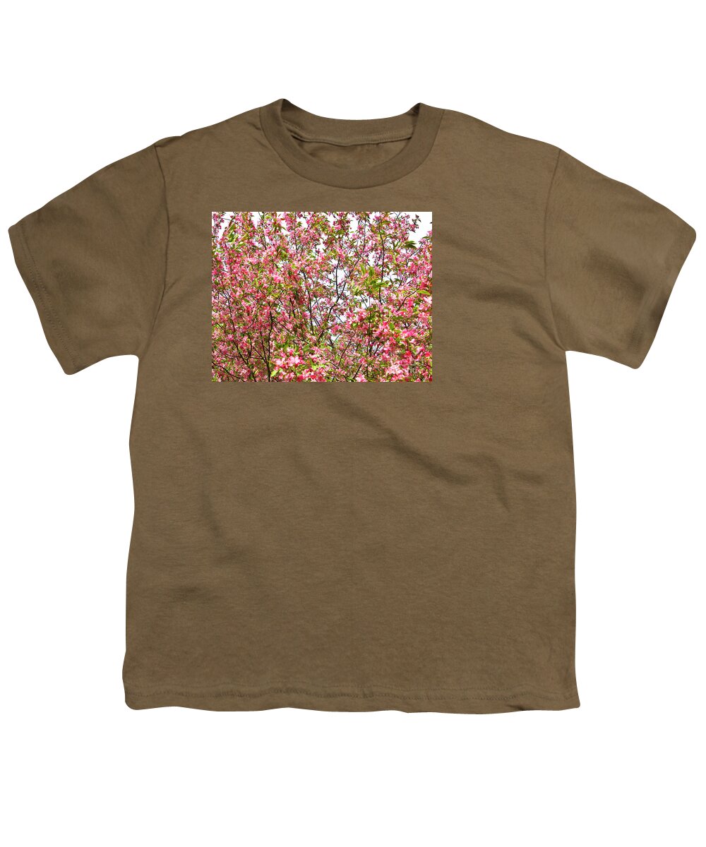 Cherry Youth T-Shirt featuring the photograph Pink cherry tree #5 by Irina Afonskaya