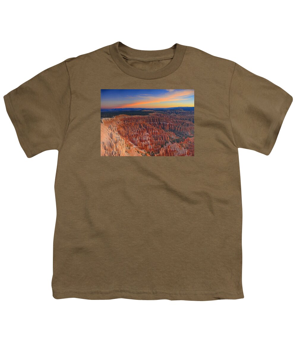 Bryce Canyon National Park Sunrise From Inspiration Point Youth T-Shirt featuring the photograph 5 by 7 Bryce Canyon by Raymond Salani III