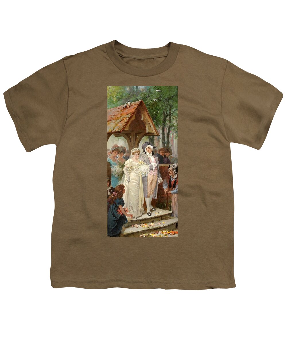 Marcus Stone 1840 - 1921 Youth T-Shirt featuring the painting Marcus Stone by MotionAge Designs
