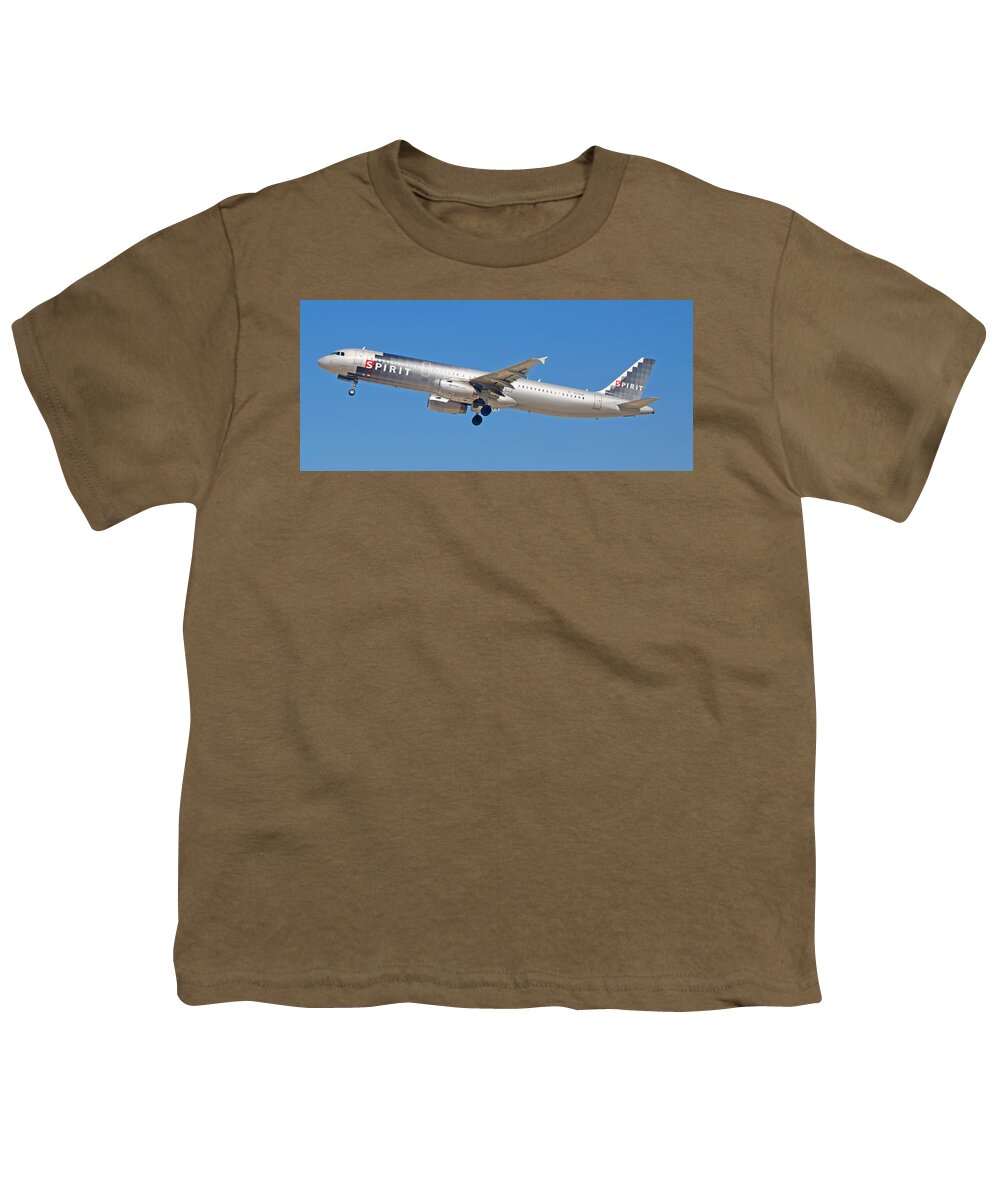 Spirit Youth T-Shirt featuring the photograph Spirit Airline #5 by Dart Humeston
