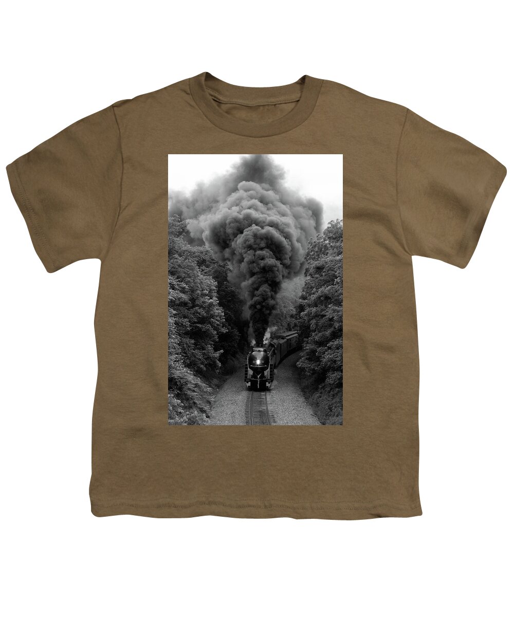 Fiery Road Youth T-Shirt featuring the photograph 611 at Fiery Road Overpass by Art Cole