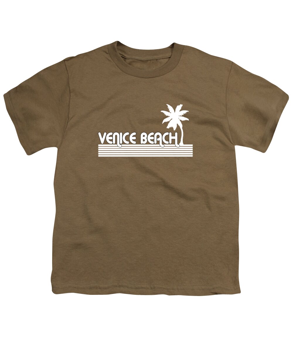 Venice Youth T-Shirt featuring the digital art Venice Beach #7 by Brian Edward