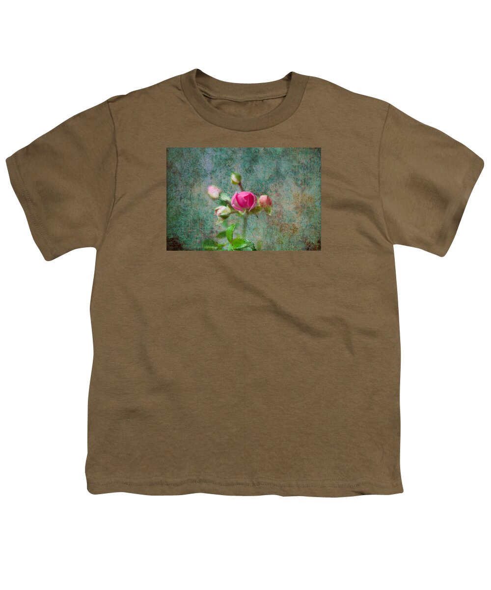 Rose Youth T-Shirt featuring the photograph A Bud - A Rose by Marie Jamieson