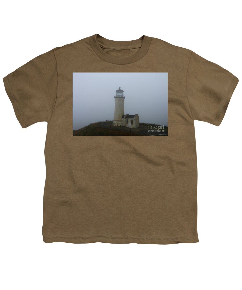  North Youth T-Shirt featuring the photograph A Sailor's Guide - North Head Light by Christiane Schulze Art And Photography