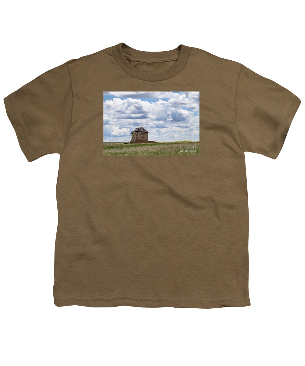 Colorado Plains Youth T-Shirt featuring the photograph A Solitary Existance by Jim Garrison