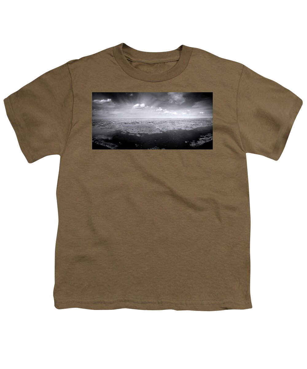 Everglades Youth T-Shirt featuring the photograph Aerial View of the Everglades by Mark Andrew Thomas