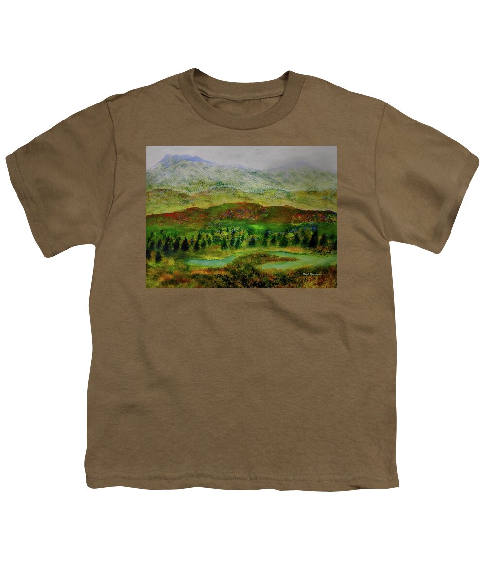 Mountains Youth T-Shirt featuring the painting Alaskan Autumn by Dick Bourgault