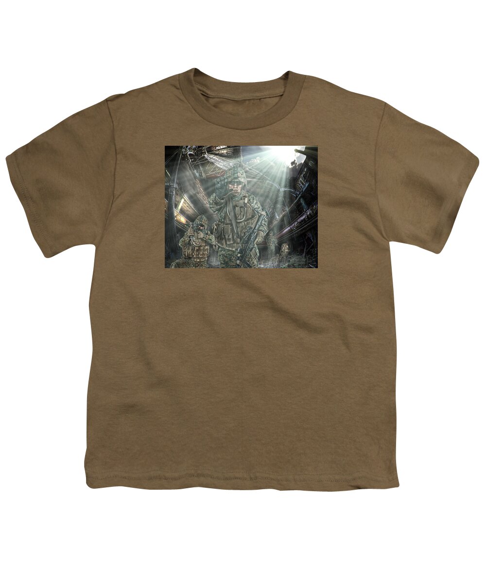 Mark T. Allen Youth T-Shirt featuring the photograph American Patriots by Mark Allen