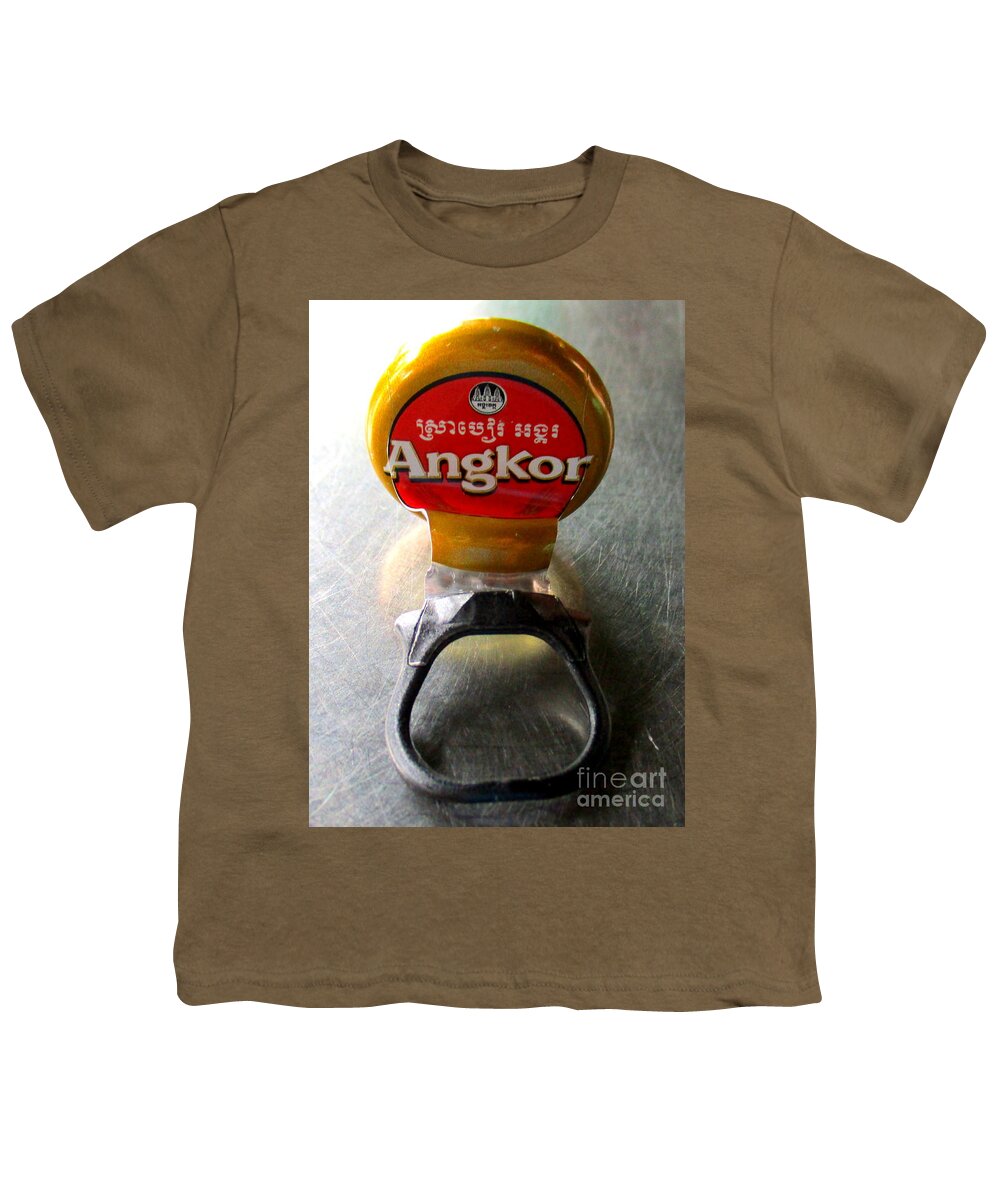 Angkor Beer Youth T-Shirt featuring the photograph Angkor Beer by Randall Weidner