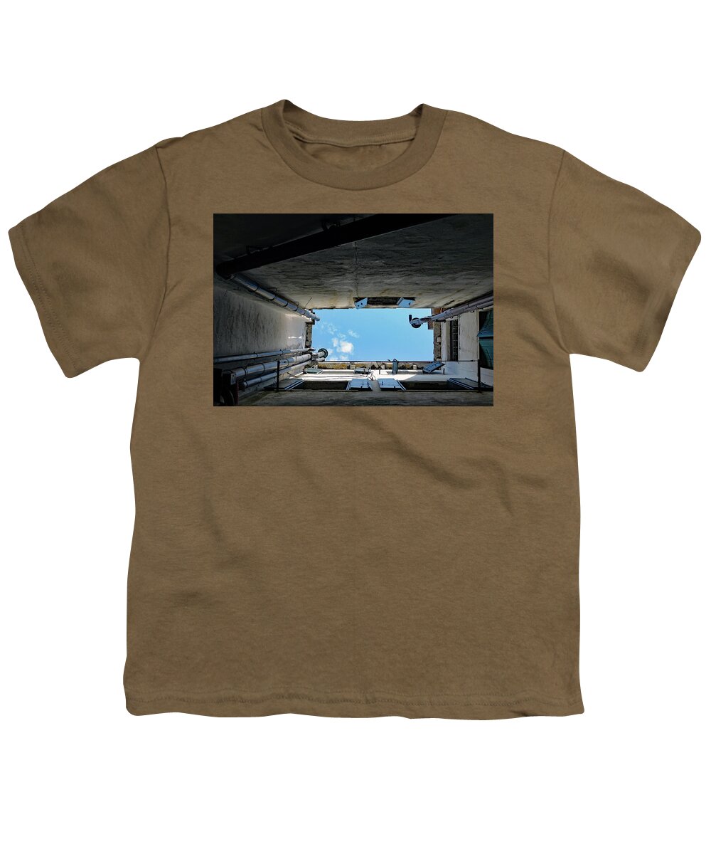 Architecture Youth T-Shirt featuring the photograph Architectural Skylight In Venice, Italy by Rick Rosenshein