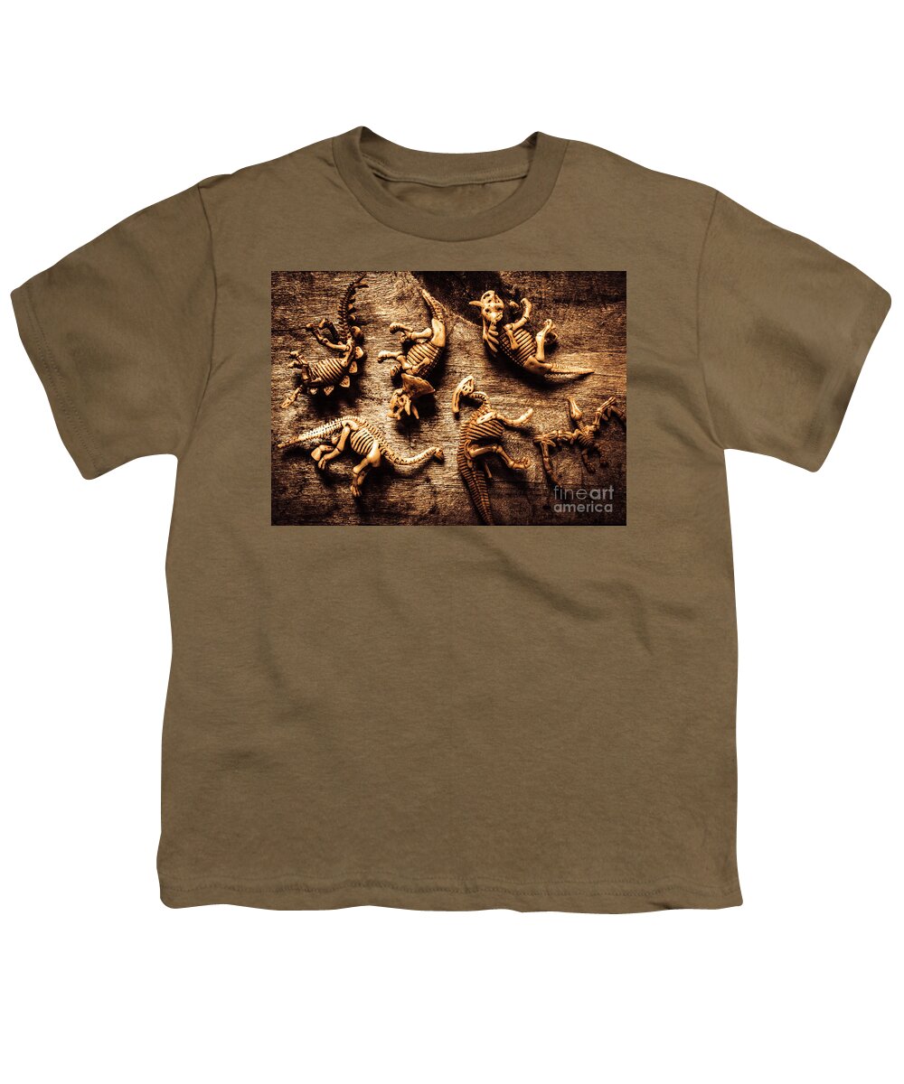 Display Youth T-Shirt featuring the photograph Art in palaeontology by Jorgo Photography