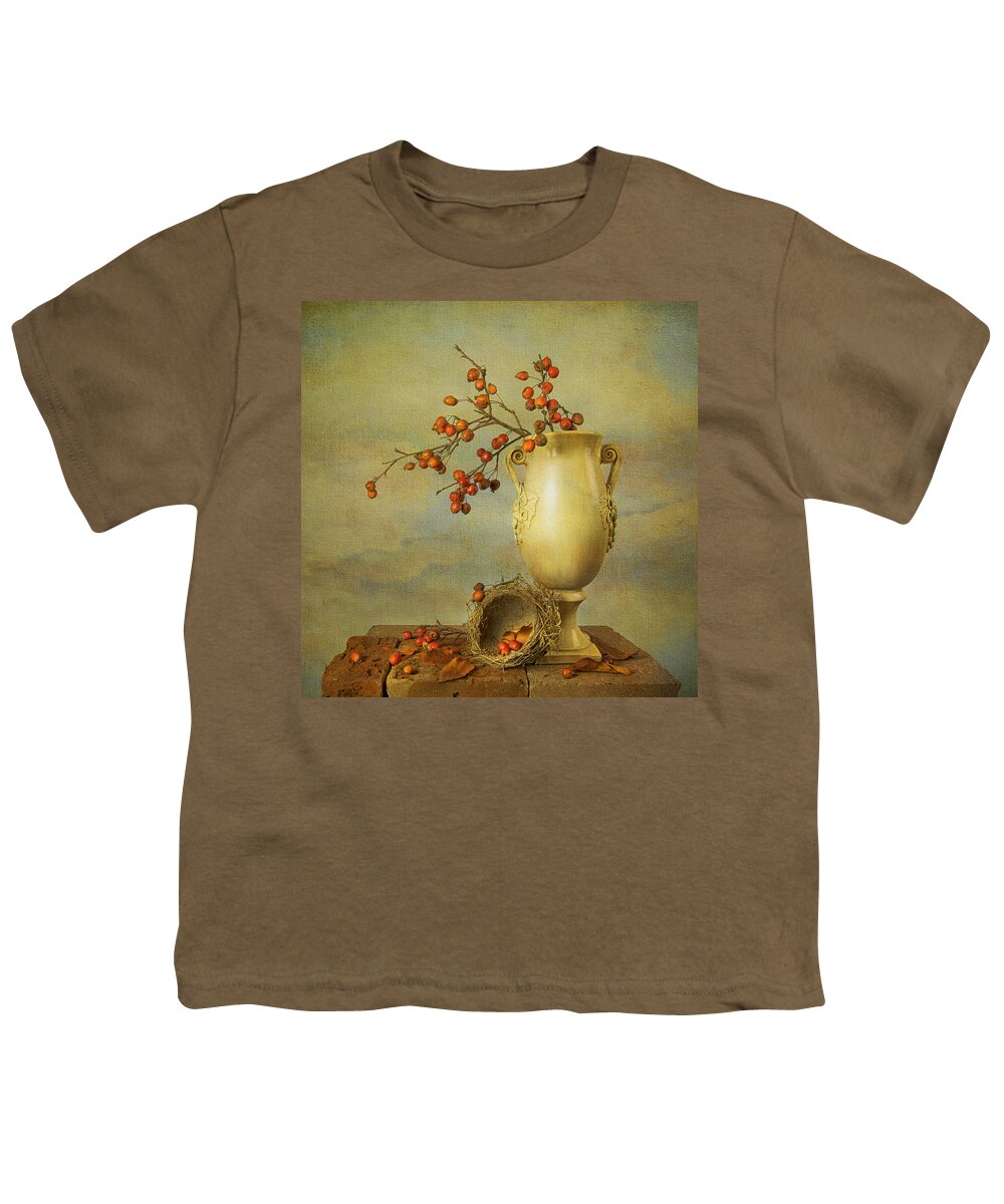 Dutch Masters Youth T-Shirt featuring the photograph Autumn Still Life by Theresa Tahara