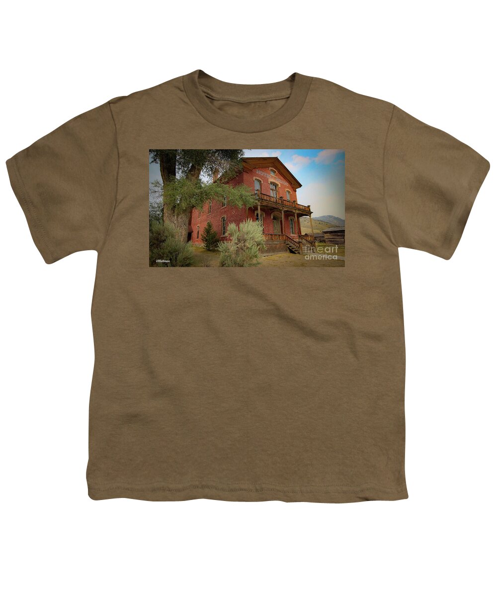 Hotel Meade Youth T-Shirt featuring the photograph Bannack Montana The Hotel Meade by Veronica Batterson
