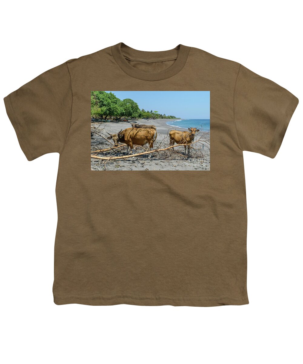 Landscape Youth T-Shirt featuring the photograph Beach at Liquica by Werner Padarin