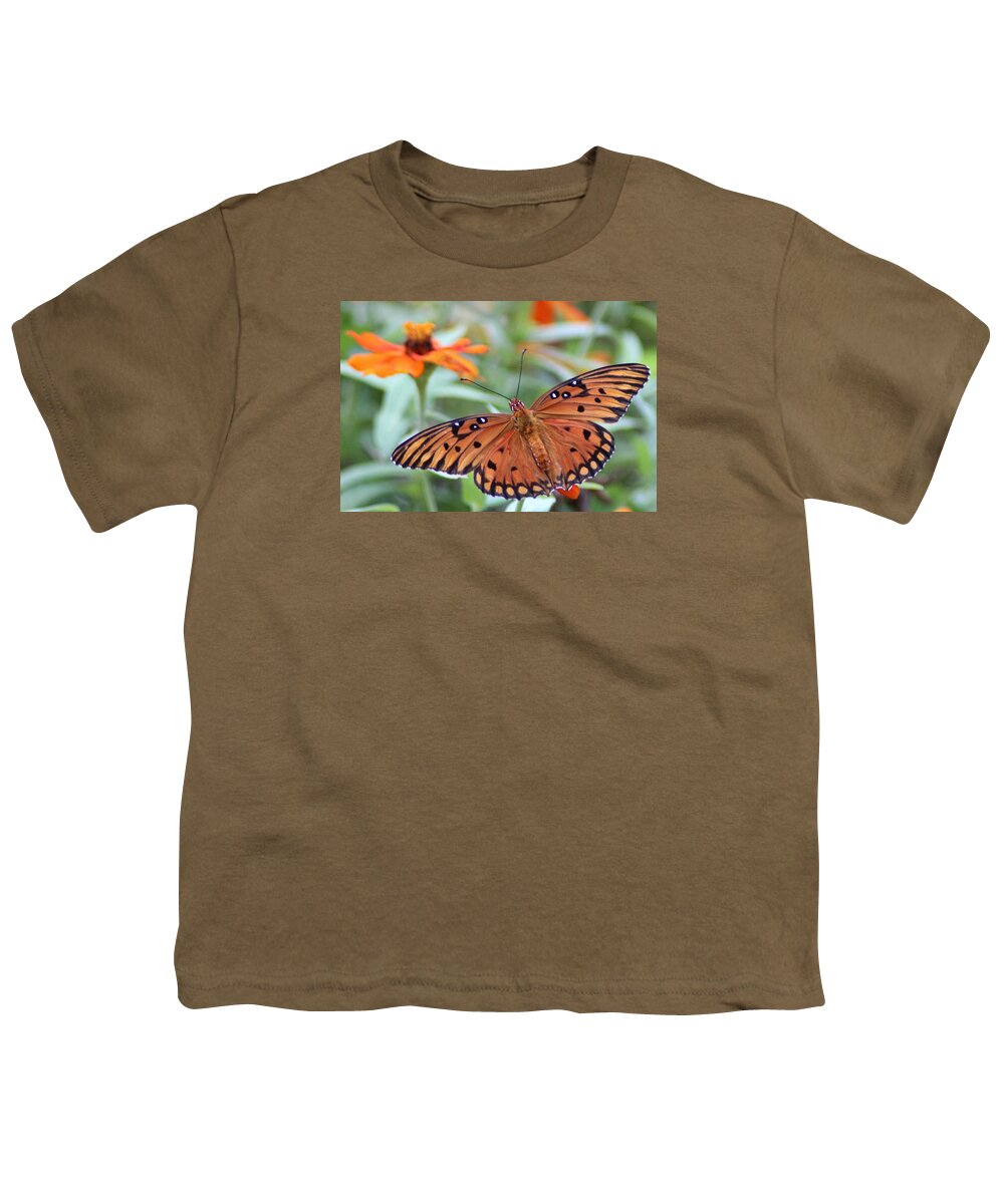 Butterfly Youth T-Shirt featuring the photograph Beauty Times Two by Cynthia Guinn