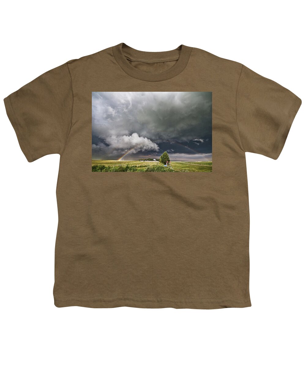 Rainbow Youth T-Shirt featuring the photograph Beauty within Darkness by Ryan Crouse