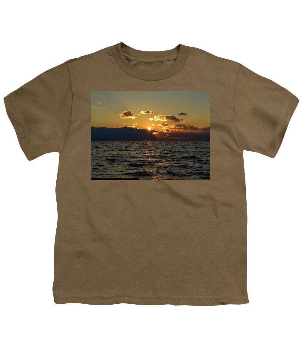 Bay Youth T-Shirt featuring the photograph Bellport Sunset by Newwwman