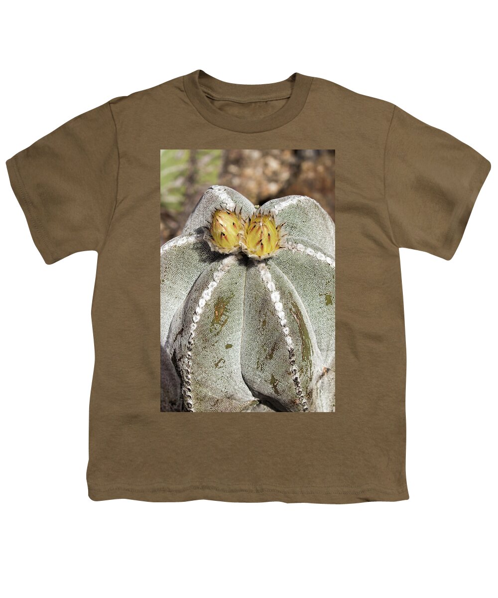 Bishop's Cap Cactus Youth T-Shirt featuring the photograph Bishop's Cap Cactus by Jurgen Lorenzen