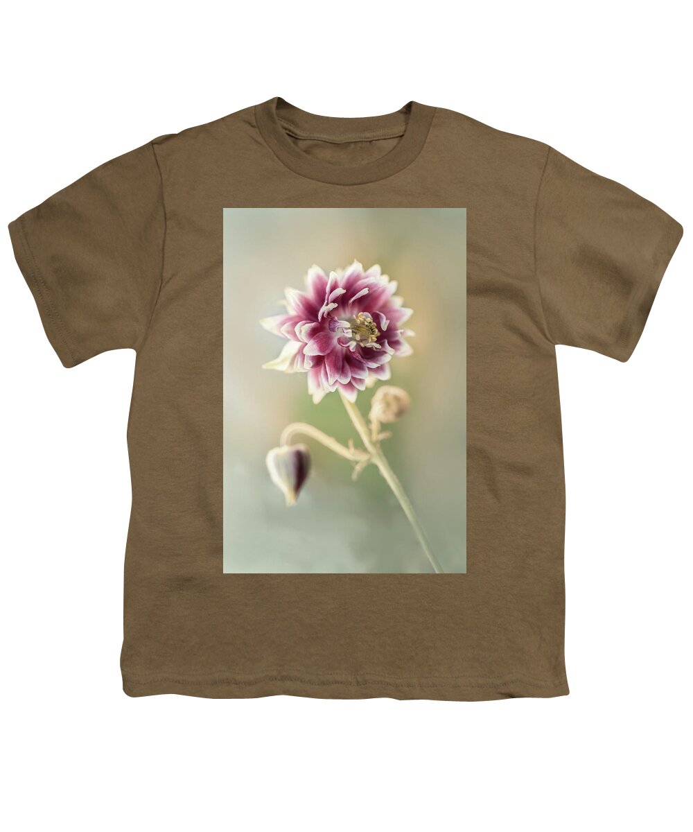 Colorful Youth T-Shirt featuring the photograph Blooming columbine flower by Jaroslaw Blaminsky