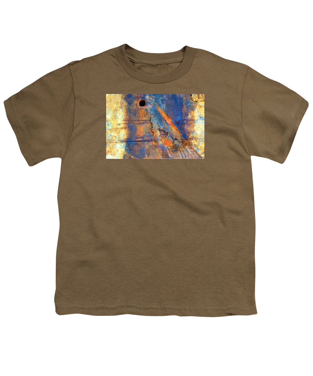 Newel Hunter Youth T-Shirt featuring the photograph Boatyard Abstract1 by Newel Hunter