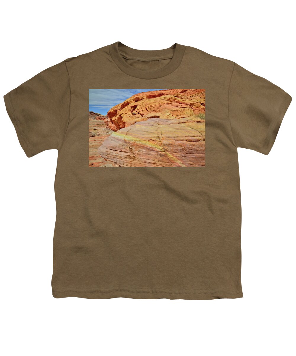 Valley Of Fire State Park Youth T-Shirt featuring the photograph Brilliant Colors in Valley of Fire State Park by Ray Mathis