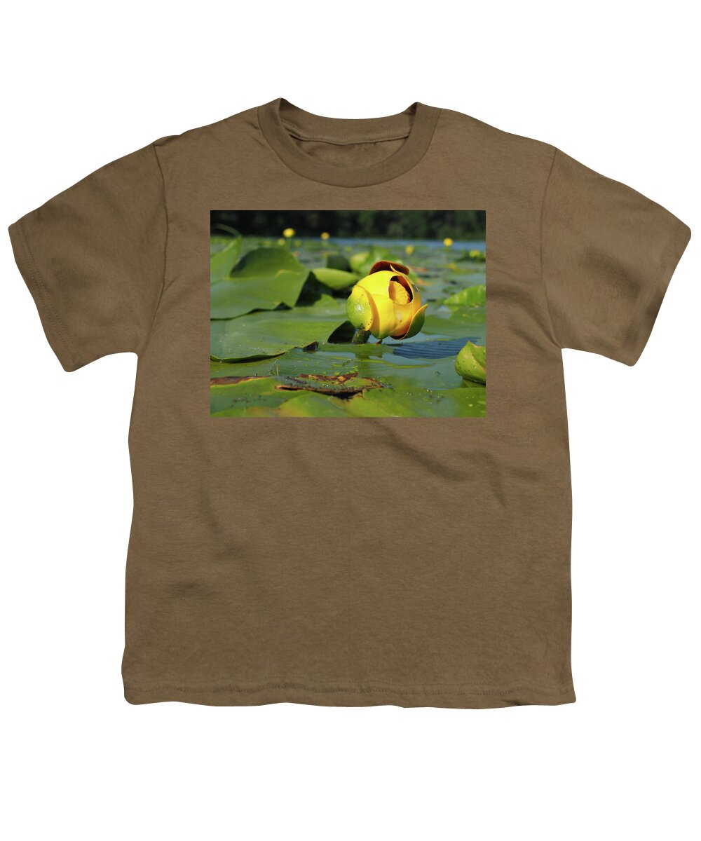 Yellow Youth T-Shirt featuring the photograph Bullhead Lily by James Peterson