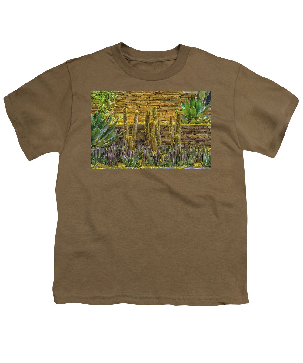 Cactus Youth T-Shirt featuring the photograph Cactus Garden 5861-041118-1cr by Tam Ryan