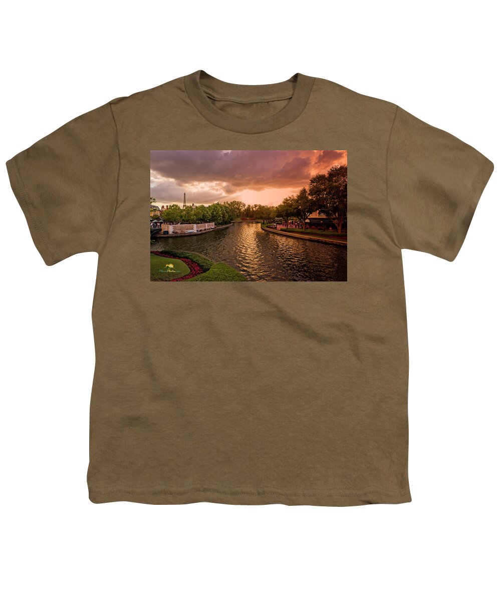 Amusement Parks Youth T-Shirt featuring the photograph Canal by Jim Thompson