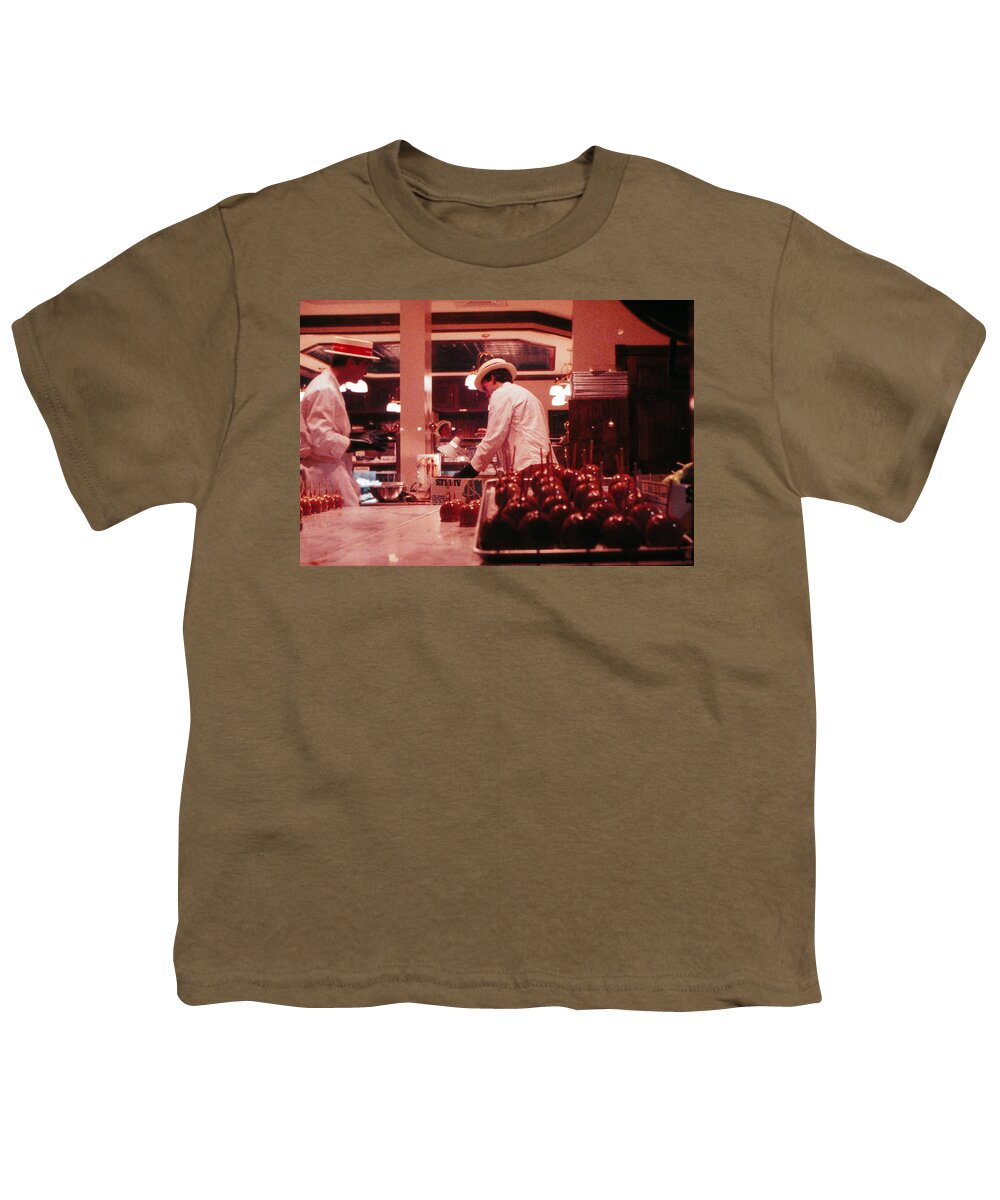 Fine Art Youth T-Shirt featuring the photograph Candy Apple Men by Rodney Lee Williams