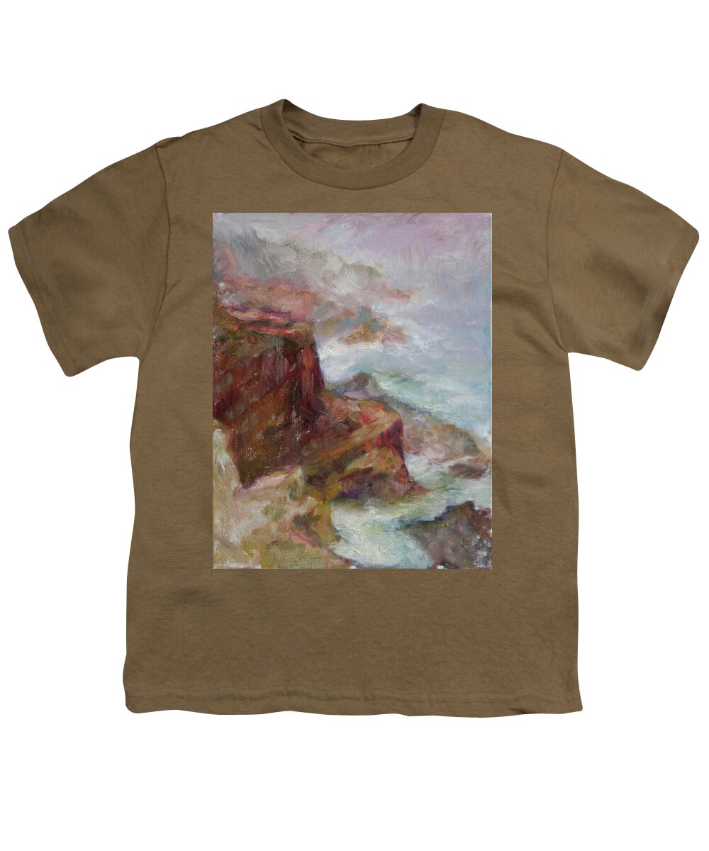 Impressionist Youth T-Shirt featuring the painting Cape Arago Afternoon by Quin Sweetman