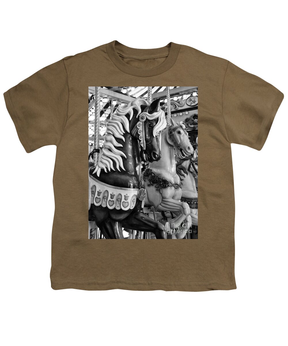 Carousel Youth T-Shirt featuring the photograph Carousel Beauty Salem Oregon 13 by Bob Christopher