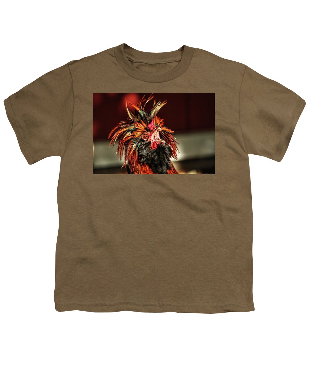 Rooster Youth T-Shirt featuring the photograph Something to Crow About by Lynn Sprowl