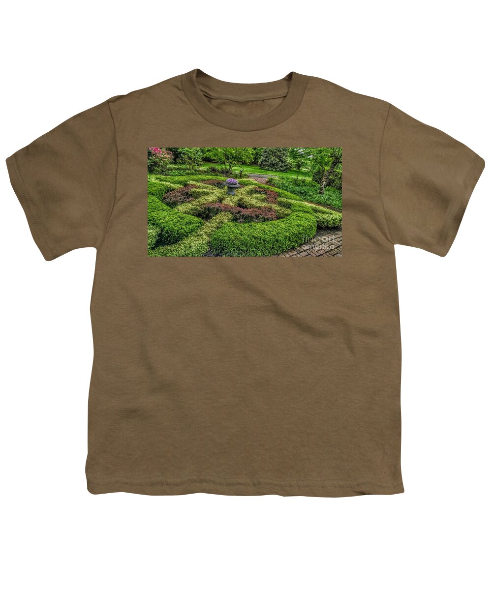 New Jersey Youth T-Shirt featuring the photograph Celtic Topiary at Frelinghuysen Arboretum by Christopher Lotito