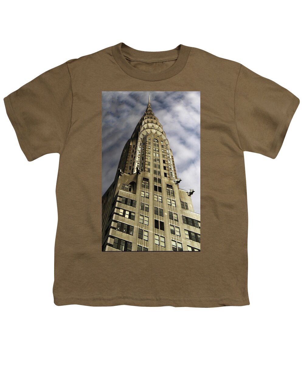 Chrysler Building Youth T-Shirt featuring the photograph Chrysler Castle by Susan Bandy