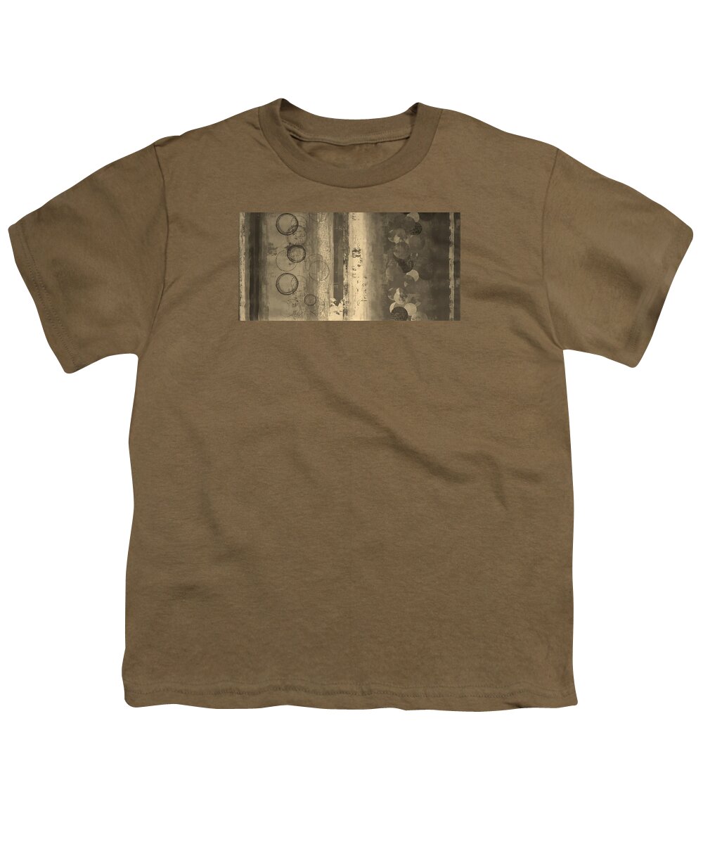 Circle Youth T-Shirt featuring the photograph Circlestripes Sepia by Rob Hans