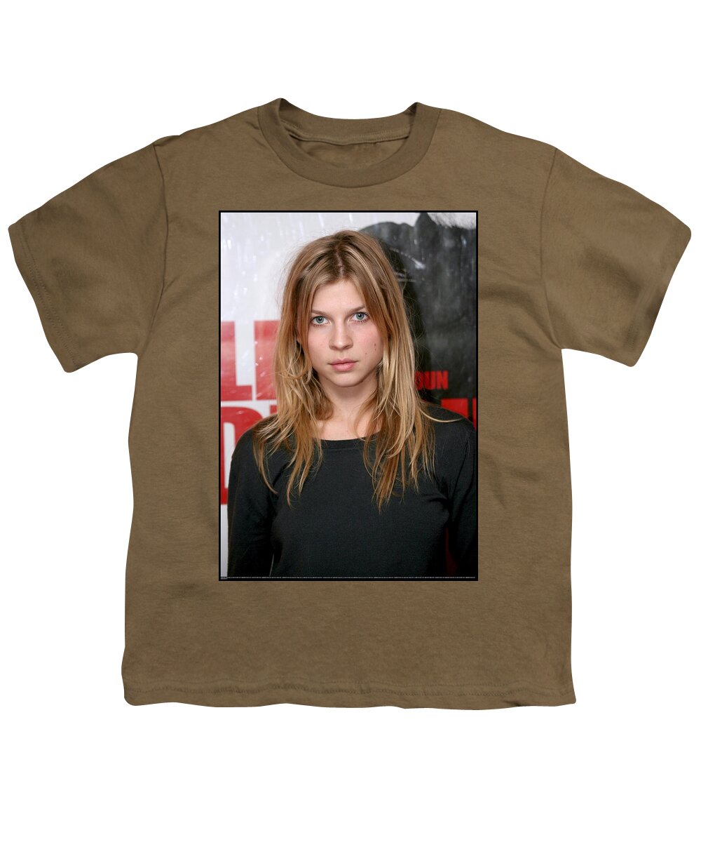 Clemence Poesy Youth T-Shirt featuring the photograph Clemence Poesy by Mariel Mcmeeking