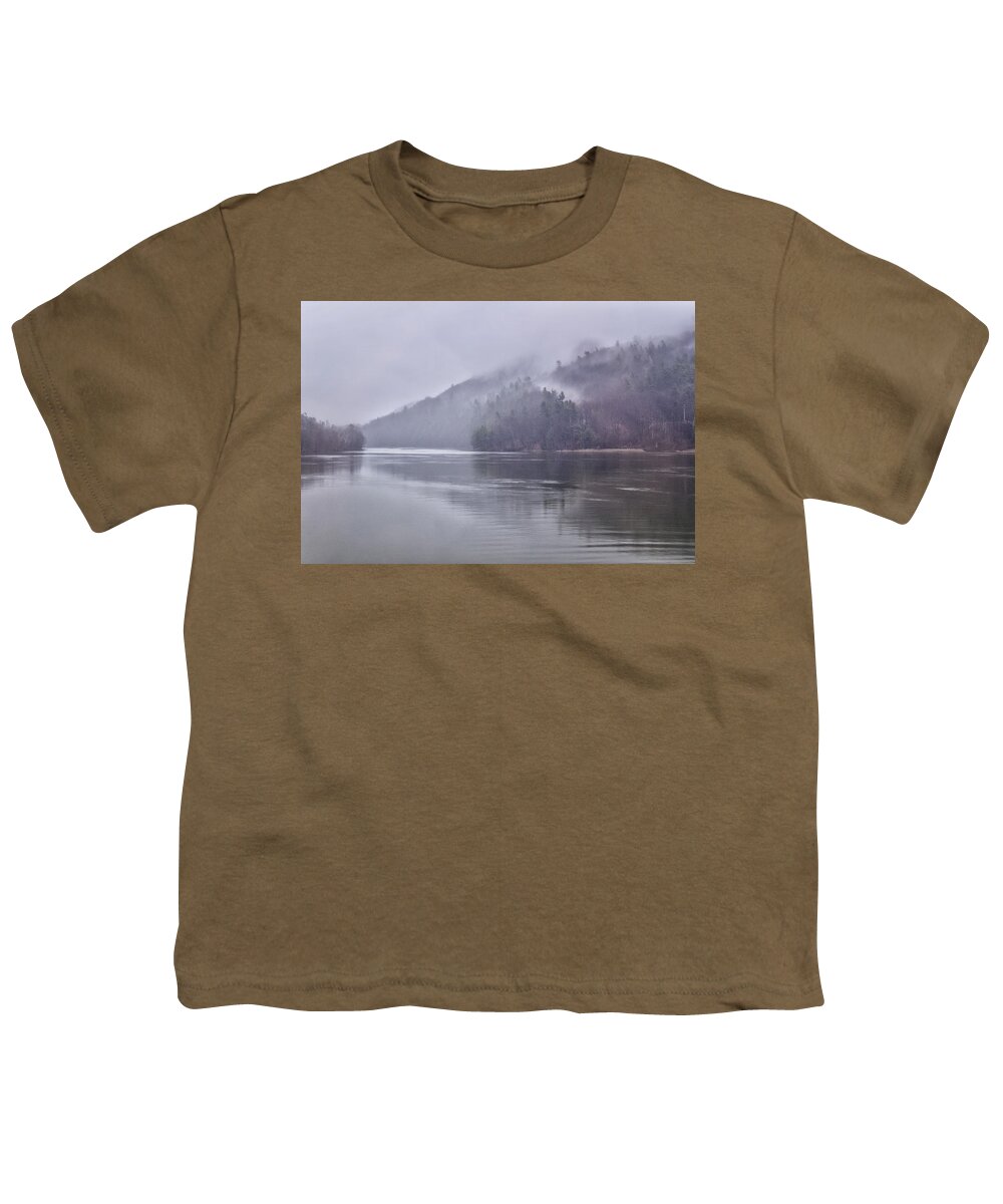 Whetstone Brook Youth T-Shirt featuring the photograph Connecticut River Mist II by Tom Singleton