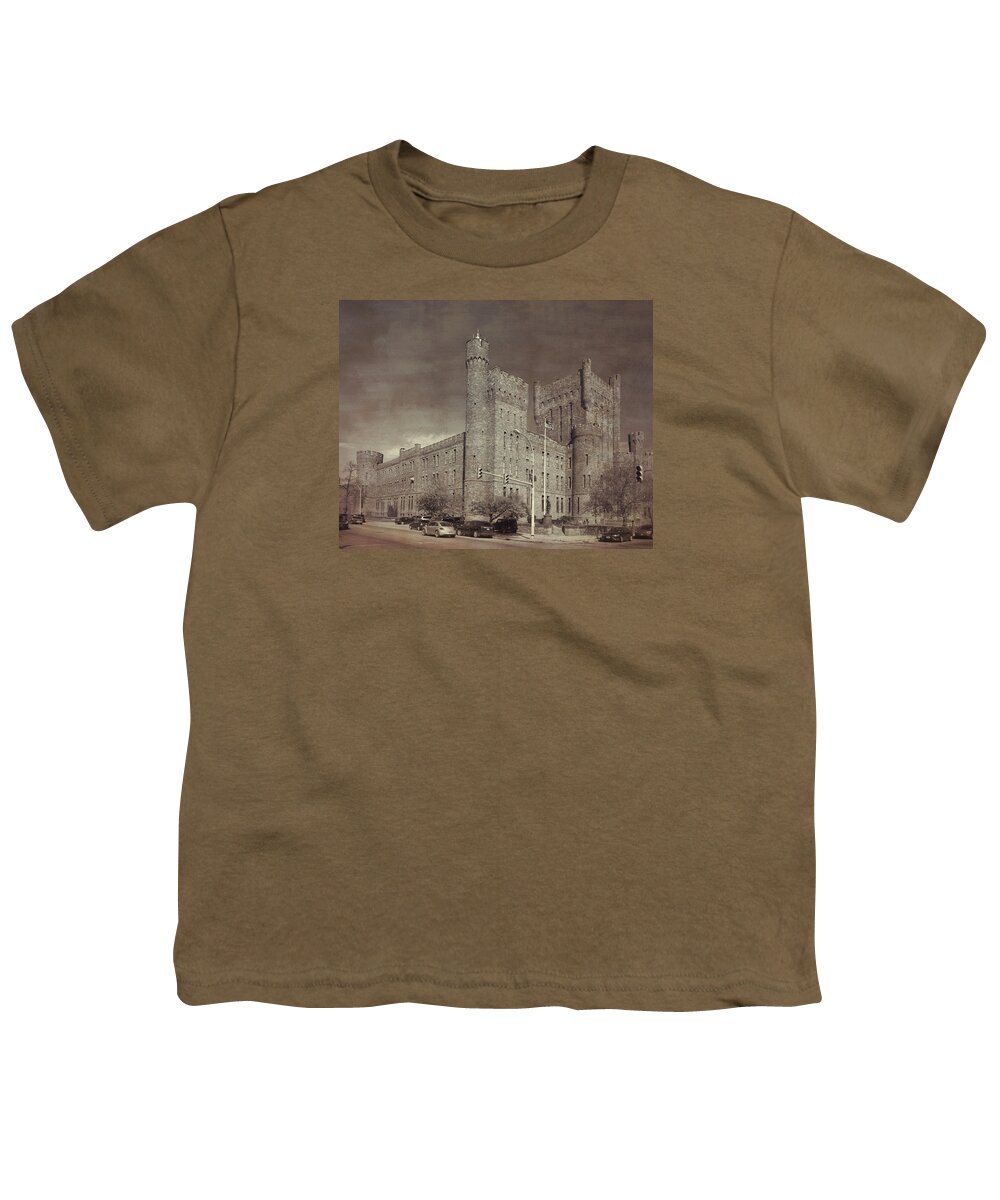 Buffalo Youth T-Shirt featuring the photograph Connecticut Street Armory 11849 by Guy Whiteley