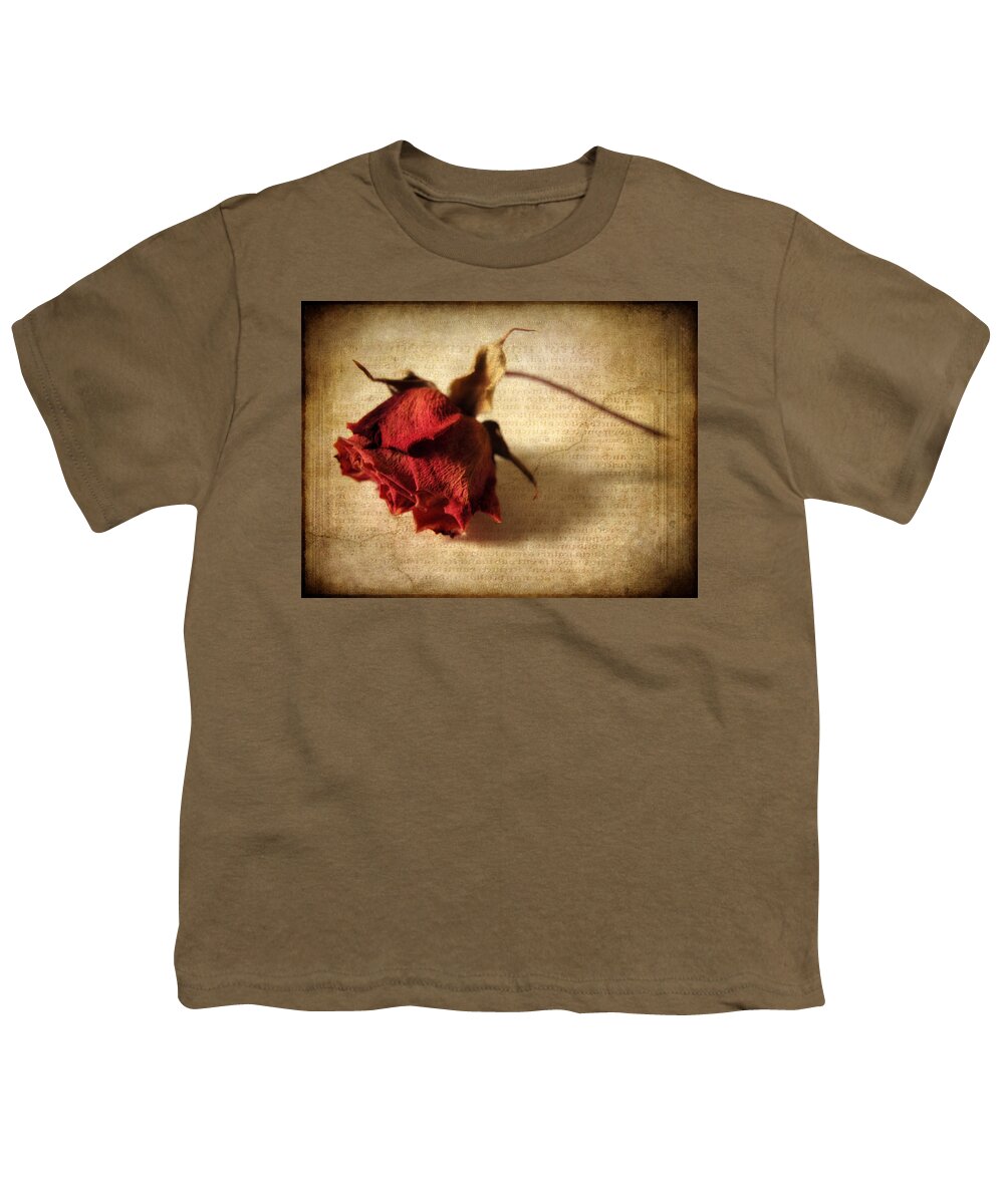 Flower Youth T-Shirt featuring the photograph Crackling Rose by Jessica Jenney