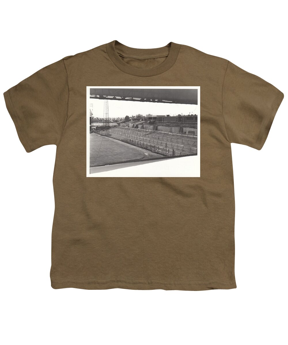 Crystal Palace Youth T-Shirt featuring the photograph Crystal Palace - Selhurst Park - North Stand Whitehorse Lane 1 - August 1969 by Legendary Football Grounds