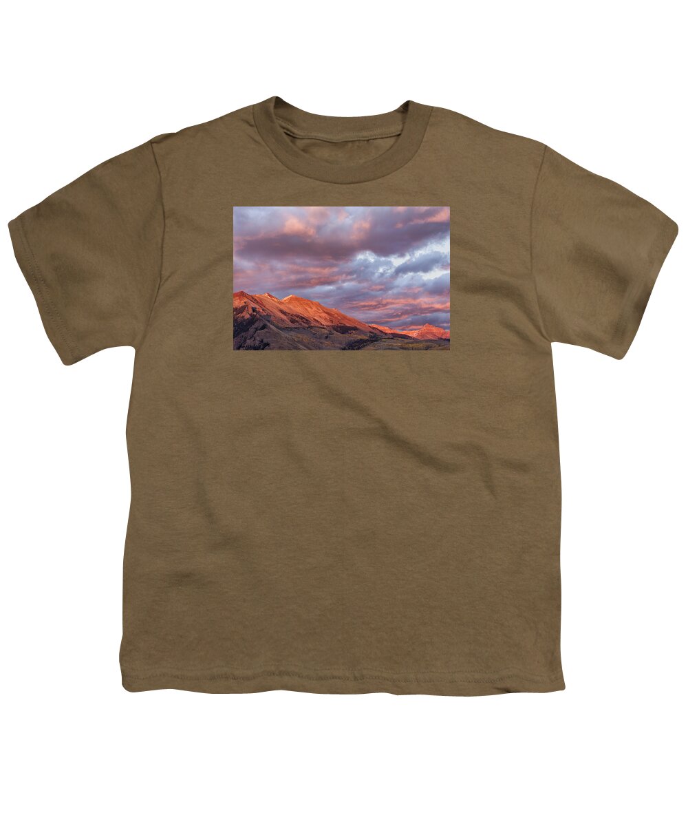 Mountains Youth T-Shirt featuring the photograph Darkness Fell by Denise Bush