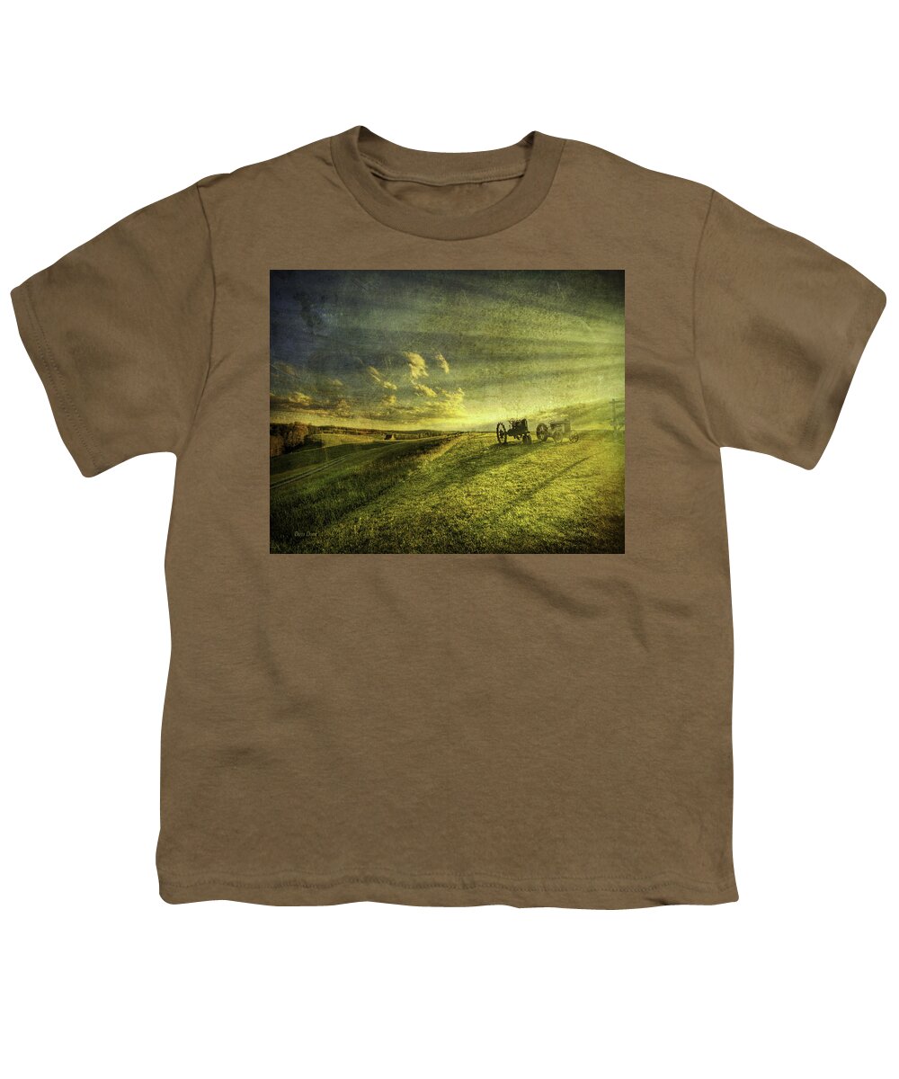 Long Point Cliff Youth T-Shirt featuring the photograph Days Done by Mark Allen