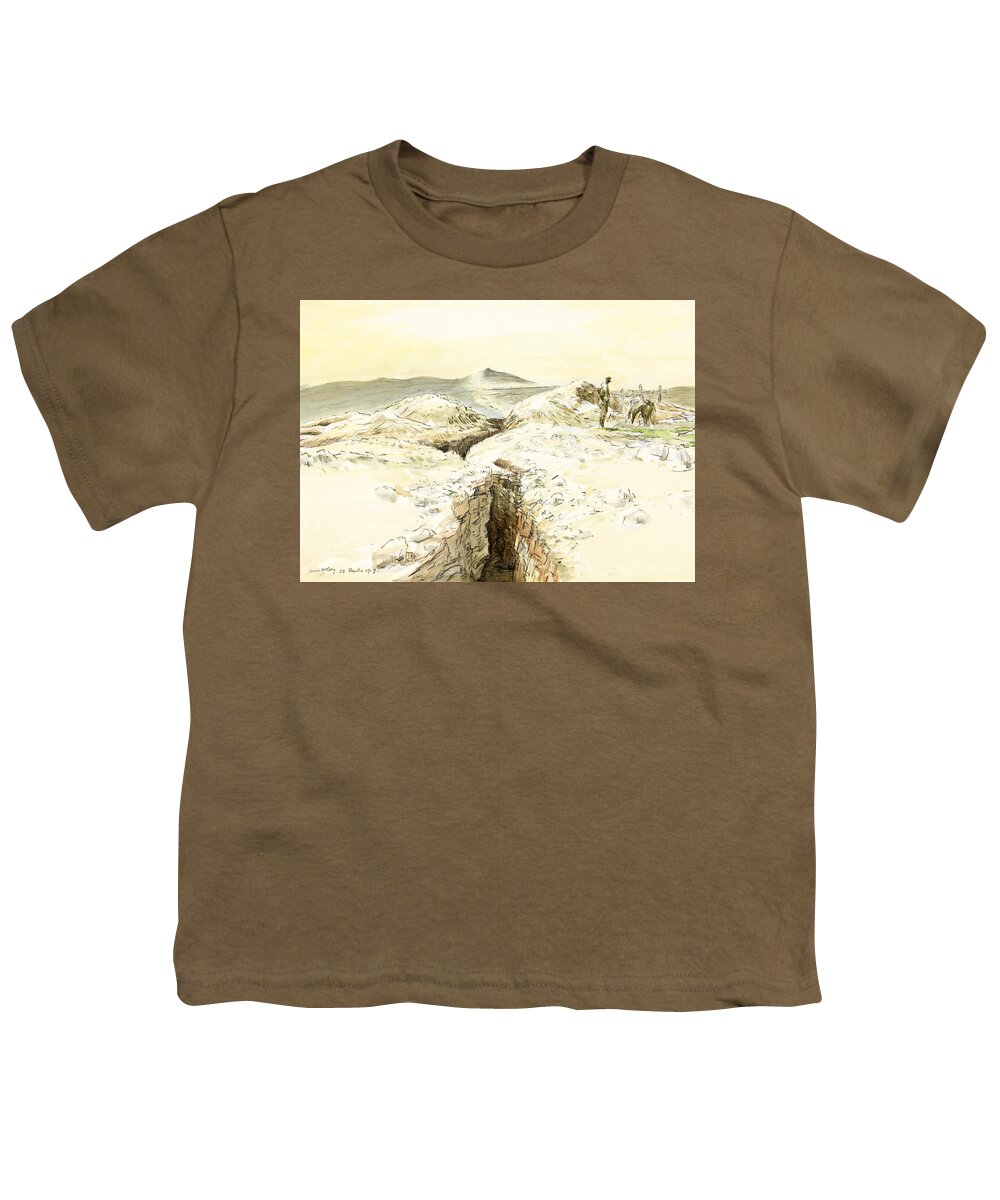 Defences Youth T-Shirt featuring the photograph Defences of Jerusalem by Munir Alawi