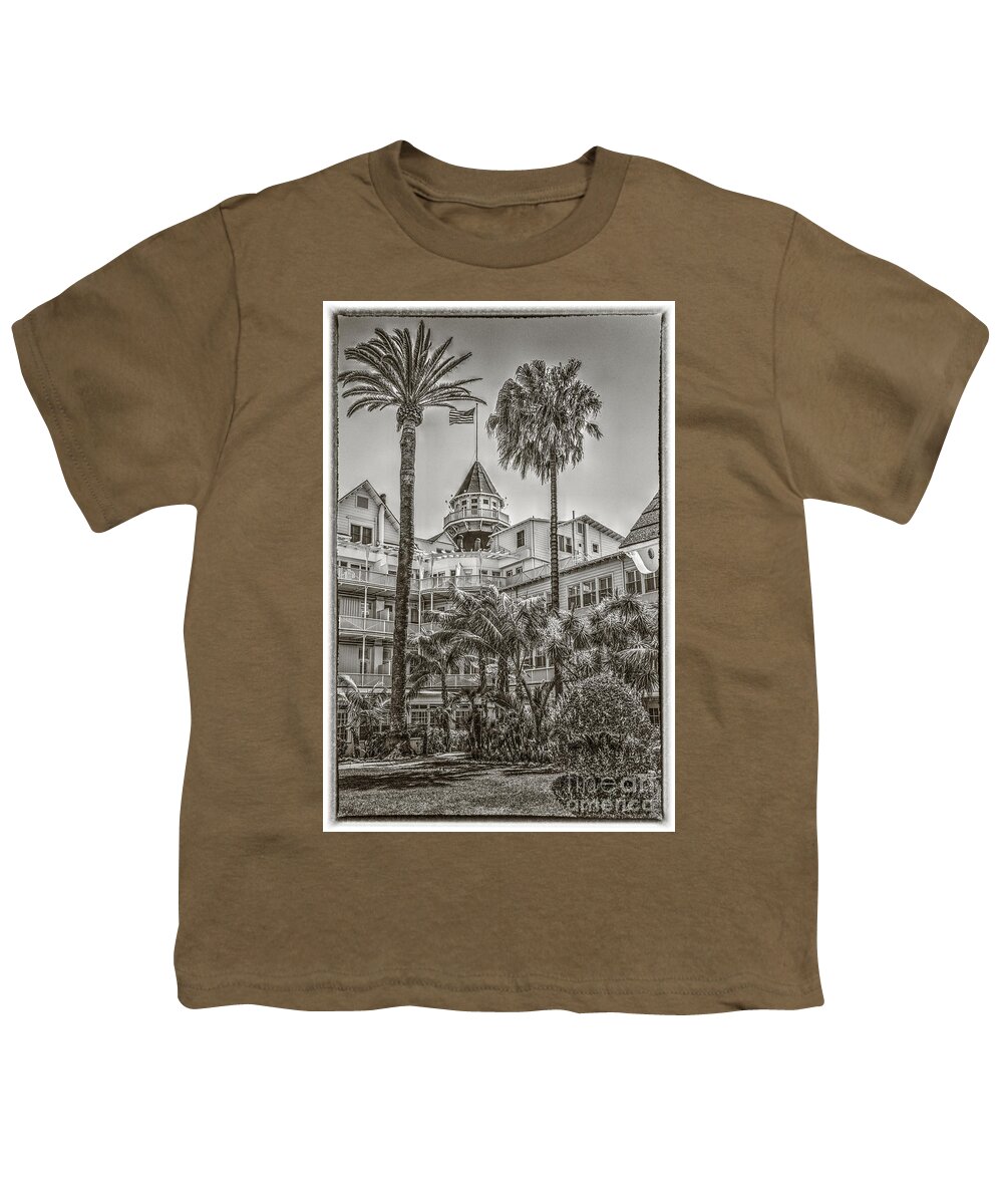 Del Coronado Youth T-Shirt featuring the photograph Del Coronado Tower by David Zanzinger
