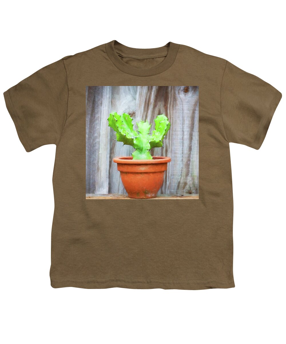 Cactus Youth T-Shirt featuring the photograph Desert Cactus and Succulents 087 by Rich Franco